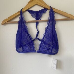 Free people Avery lace bralette purple new
